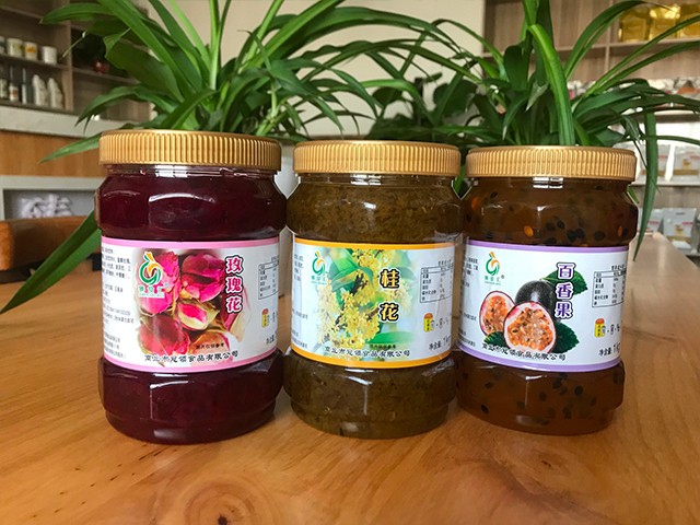 玫瑰花花茶、桂花花茶、百香果花茶